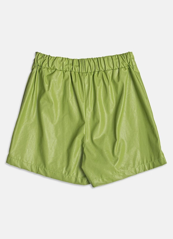 I Am - Short Saia Fake Leather Verde 5