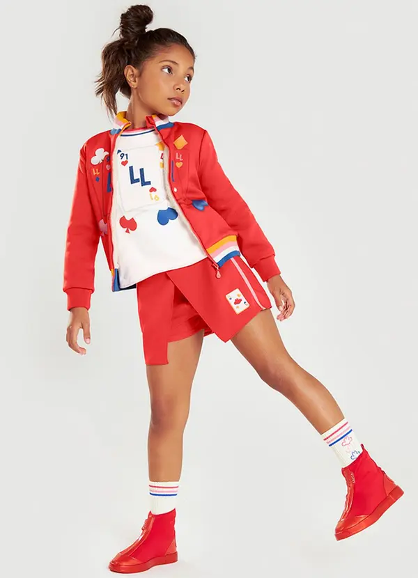 Lilica Ripilica - Short-Saia Menina Infantil Vermelho 2