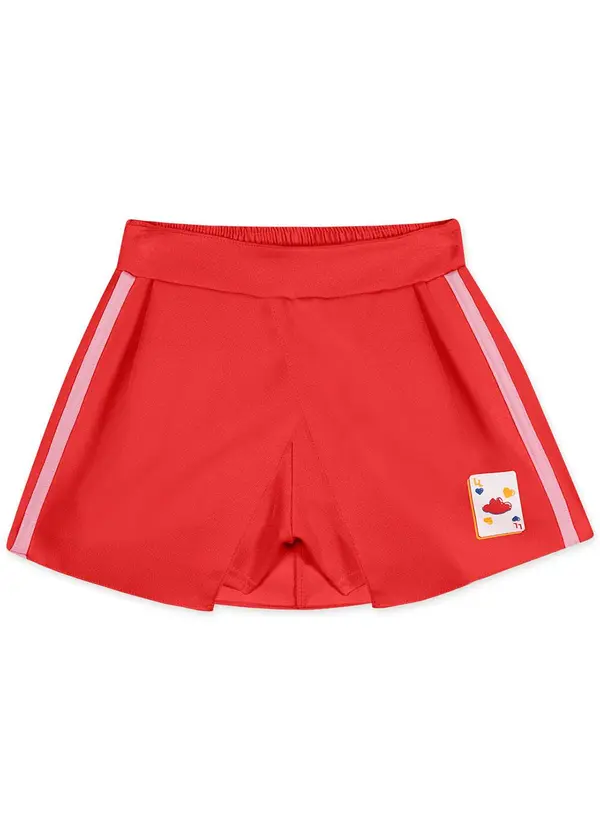 Lilica Ripilica - Short-Saia Menina Infantil Vermelho 3