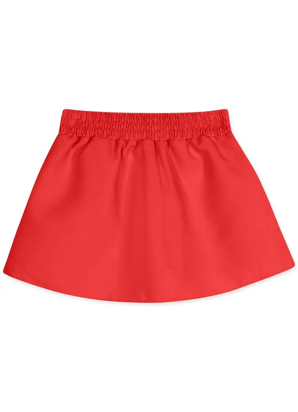 Lilica Ripilica - Short-Saia Menina Infantil Vermelho 4
