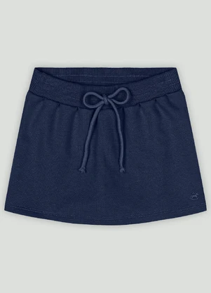 Up Baby - Short-Saia Infantil com Cós Elástico Azul - UP BABY