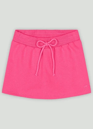 Short-Saia Infantil com Cós Elástico Up Baby Rosa - UP BABY