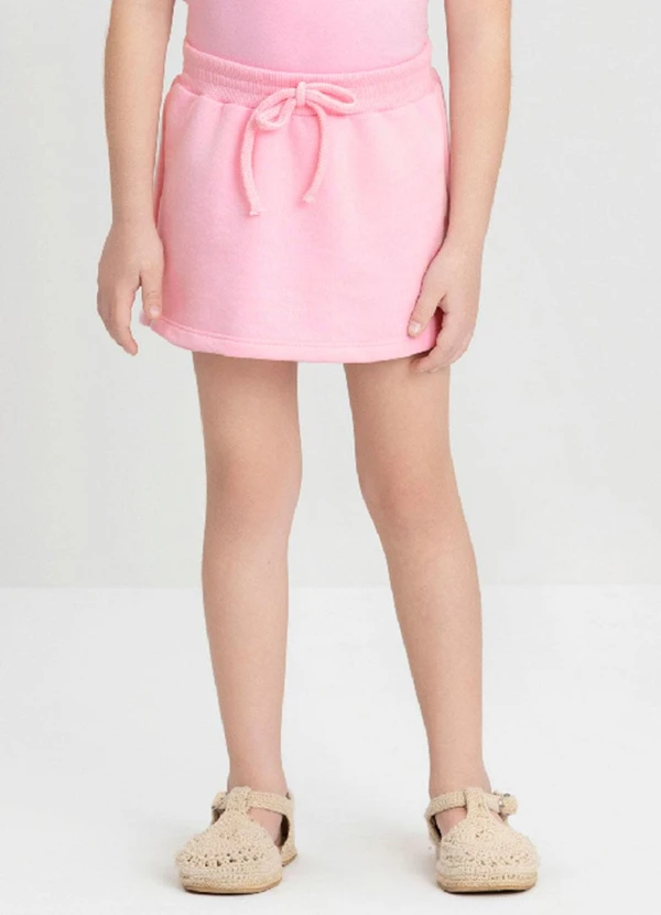 Up Baby - Short-Saia Infantil com Cós Elástico Up Baby Rosa