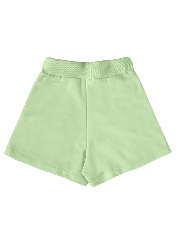 Gloss - Short-Saia Infantil em Moletom Verde 6