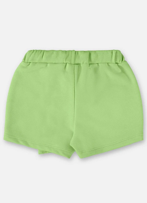 Up Baby - Short-Saia Infantil em Moletom Verde 2