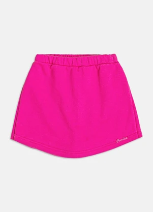 Bimbi - Short Saia Infantil Menina de Moletom Pink Rosa - BIMBI