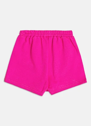 Bimbi - Short Saia Infantil Menina de Moletom Pink Rosa - BIMBI