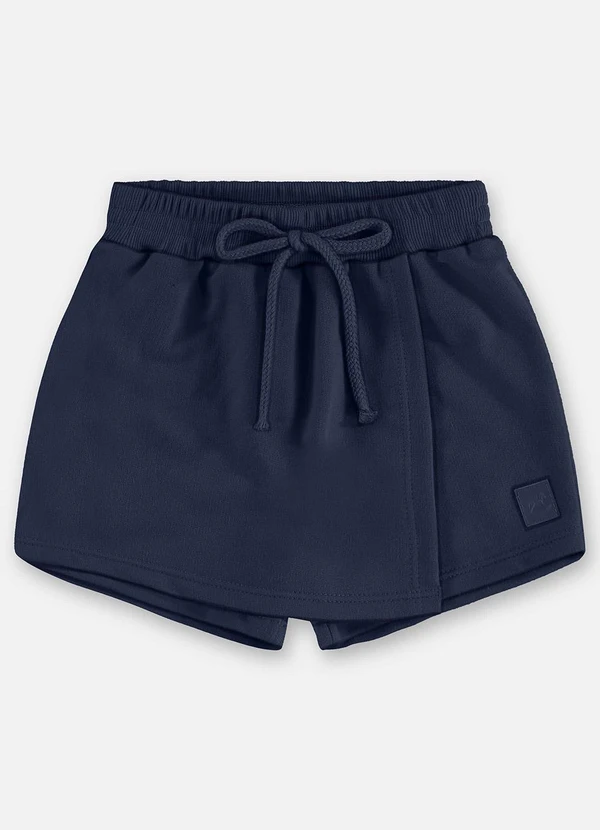 Up Baby - Short-Saia Infantil Moletom Azul