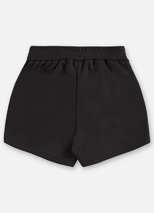 Up Baby - Short-Saia Infantil Moletom Preto - UP BABY