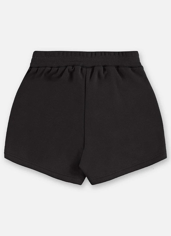 Up Baby - Short-Saia Infantil Moletom Preto 2