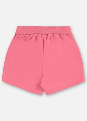 Up Baby - Short-Saia Infantil Moletom Rosa - UP BABY