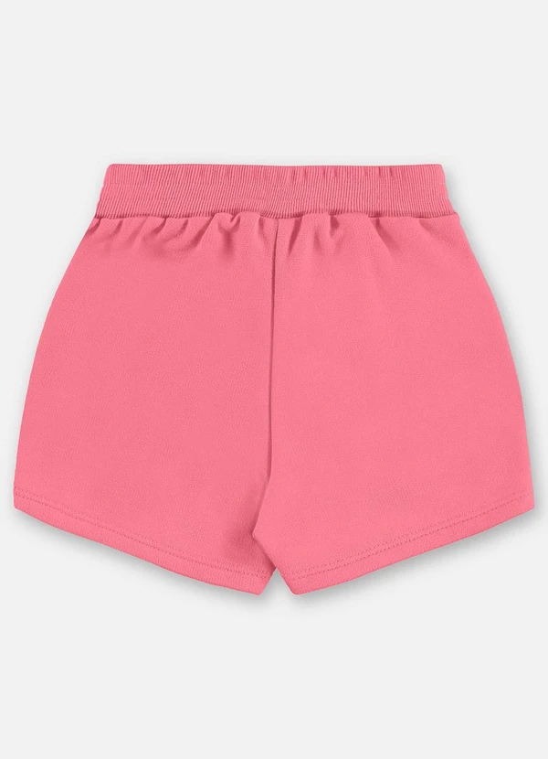 Up Baby - Short-Saia Infantil Moletom Rosa 2