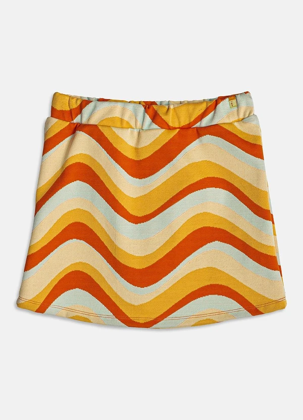 I Am - Short Saia Jacquard Amarelo 5