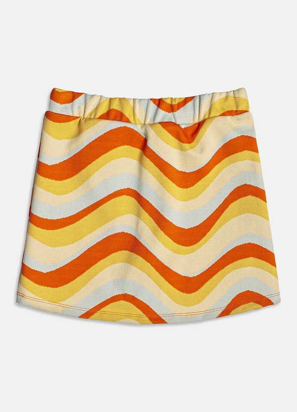 I Am - Short Saia Jacquard Amarelo 6