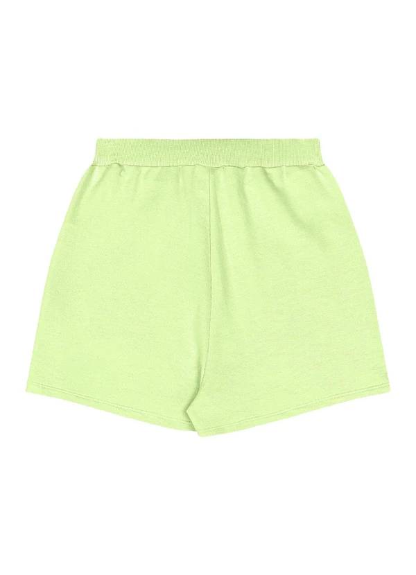 Gloss - Short-Saia Juvenil Básico em Moletom Verde 4