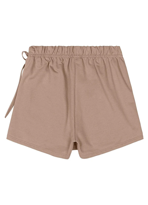 Gloss - Short-Saia Juvenil com Strass Marrom 5