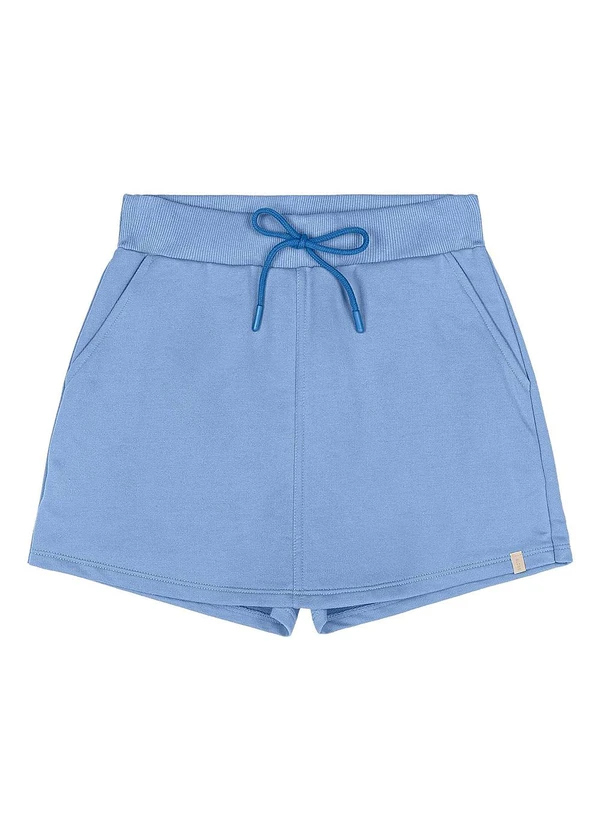 Gloss - Short-Saia Juvenil Moletom Azul
