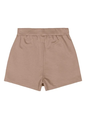 Gloss - Short-Saia Juvenil Moletom Marrom - GLOSS