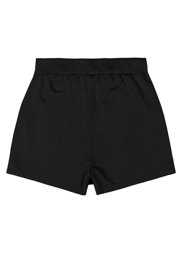 Gloss - Short-Saia Juvenil Moletom Preto 2