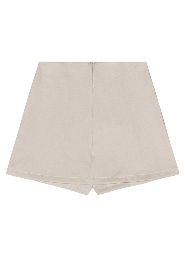 Gloss - Short-Saia Juvenil Tecido Bege 5