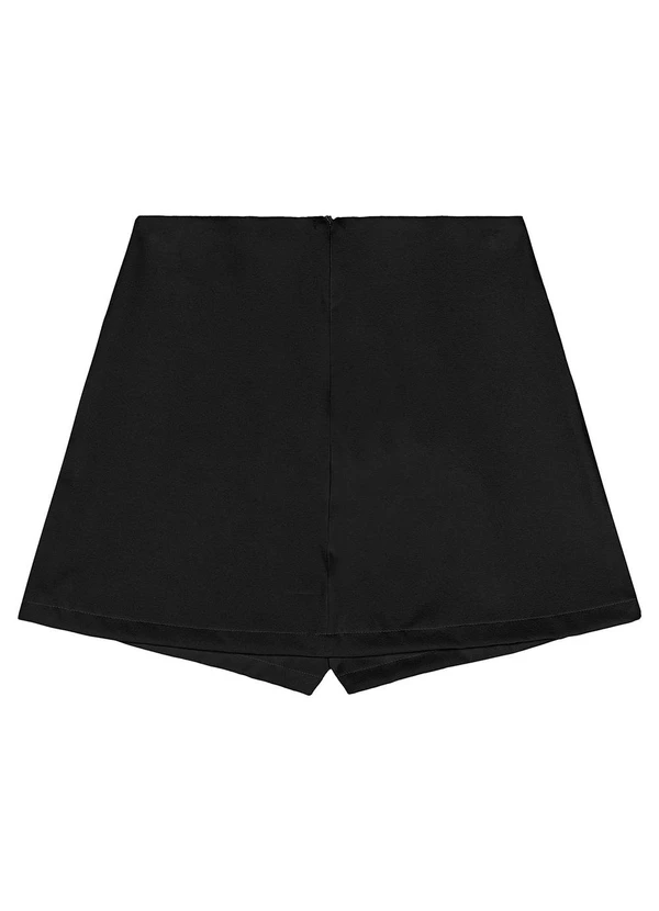 Gloss - Short-Saia Juvenil Tecido Preto 5