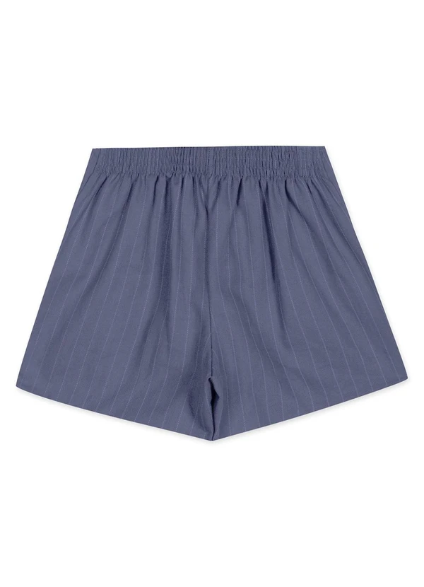 Lilica Ripilica - Short-Saia Listrado Infantil Feminino Azul 2