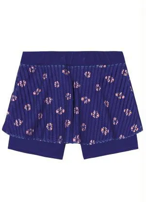 Lilica Ripilica - Short-Saia Malha Infantil Azul - LILICA RIPILICA
