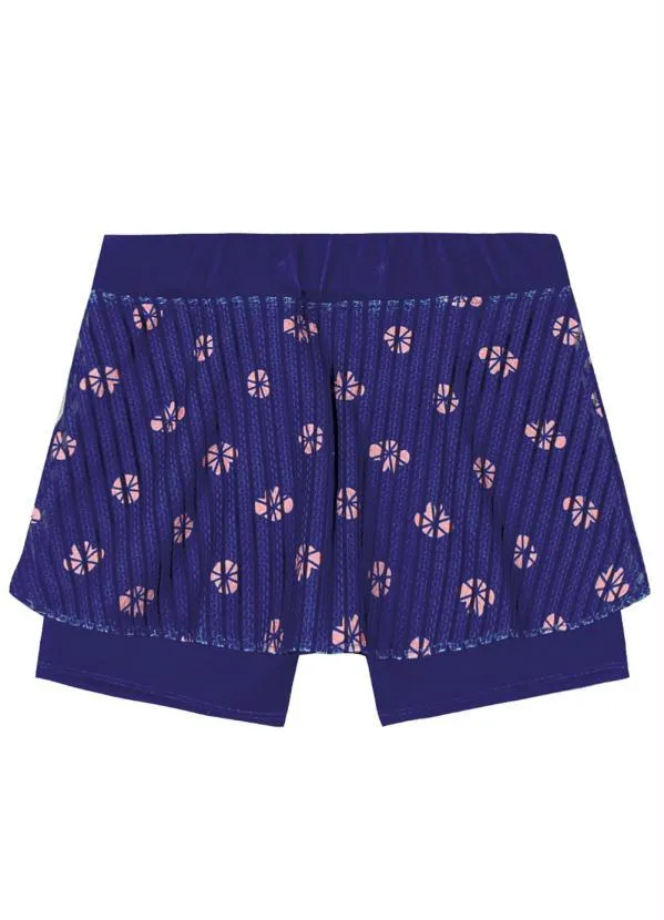 Lilica Ripilica - Short-Saia Malha Infantil Azul 2