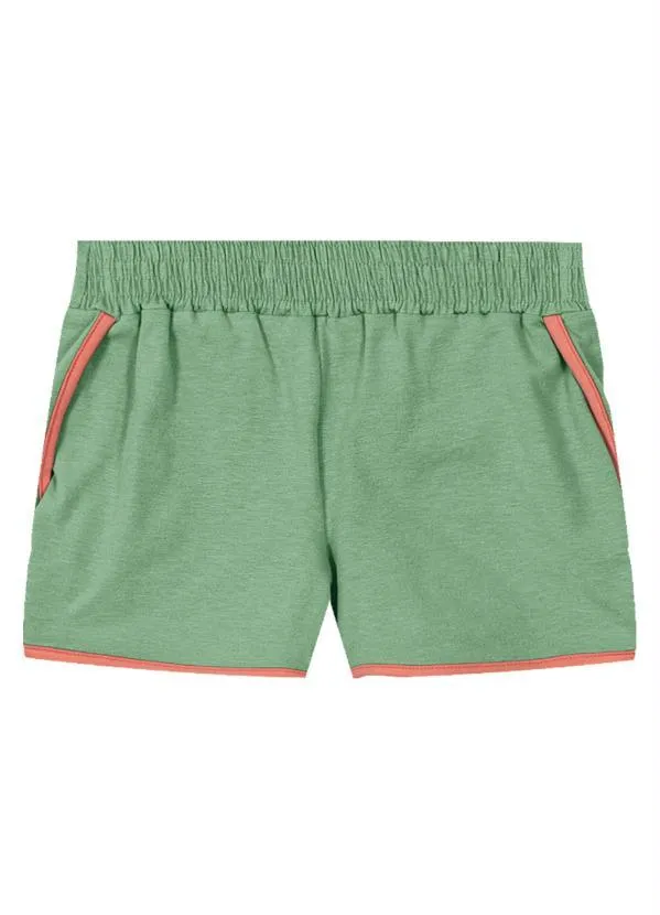 Lilica Ripilica - Short-Saia Malha Infantil Verde 2