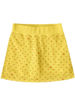 Lilica Ripilica - Short-Saia Menina Amarelo - LILICA RIPILICA