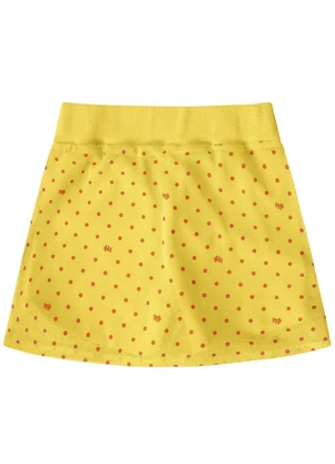 Lilica Ripilica - Short-Saia Menina Amarelo - LILICA RIPILICA