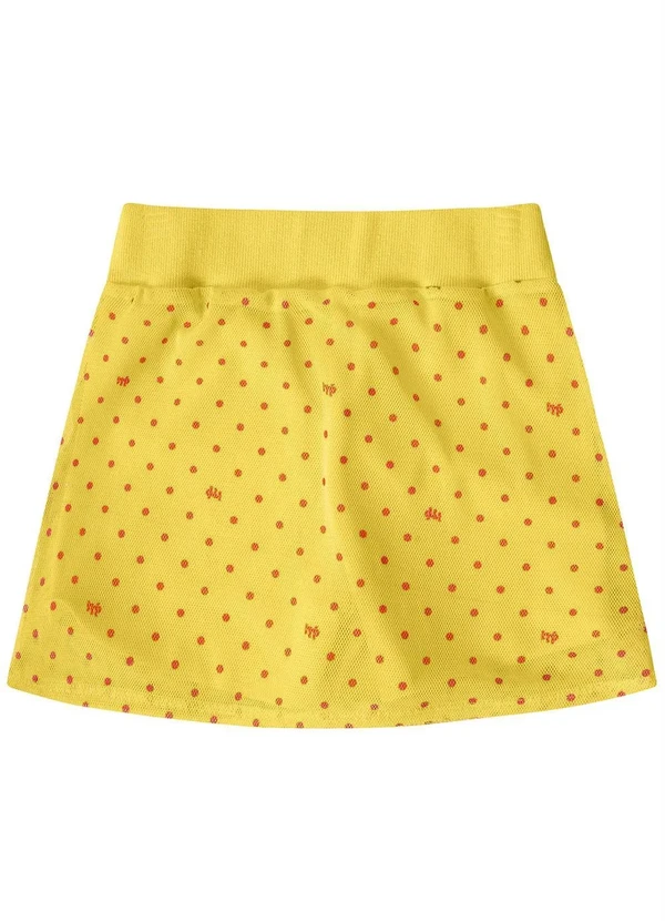 Lilica Ripilica - Short-Saia Menina Amarelo 2