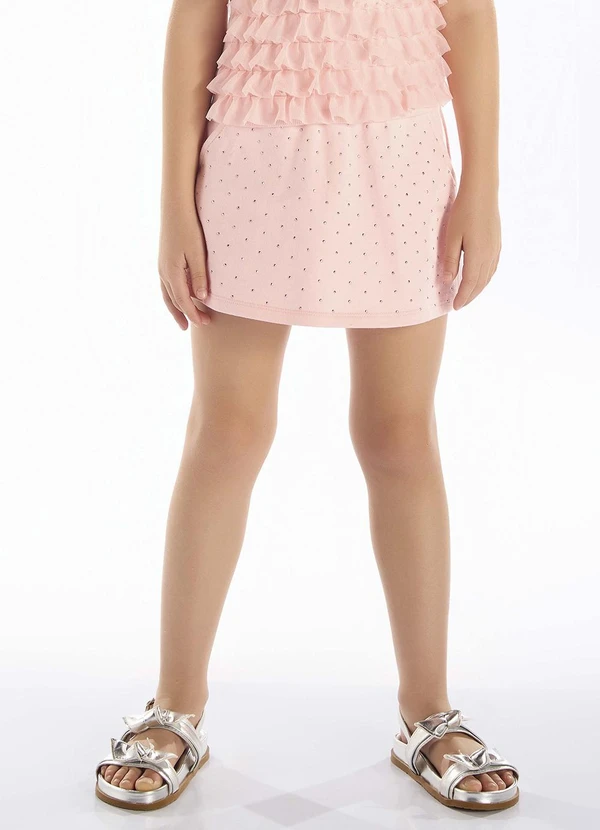 Pulla Bulla - Short Saia Moletinho Rosa