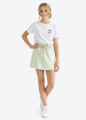 Pulla Bulla - Short Saia Moletinho Verde - PULLA BULLA