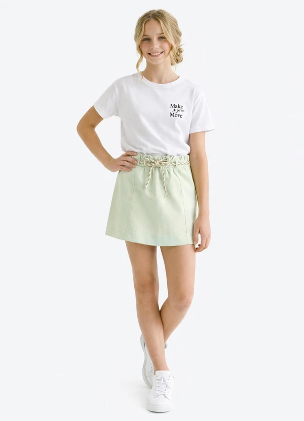 Pulla Bulla - Short Saia Moletinho Verde