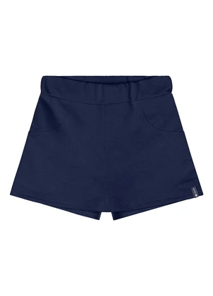 Quimby - Short-Saia Moletom Menina Azul - QUIMBY