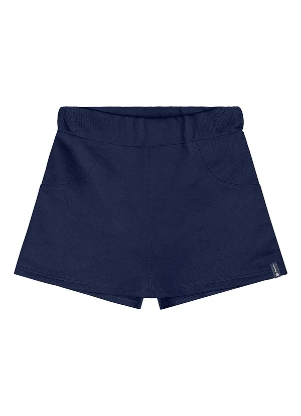 Quimby - Short-Saia Moletom Menina Azul