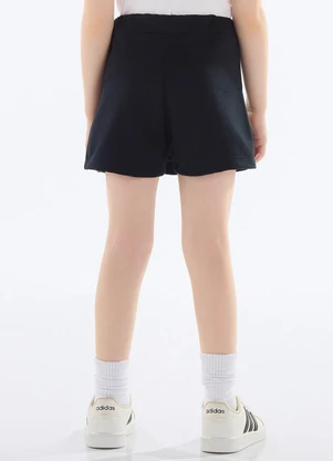 Quimby - Short-Saia Moletom Menina Preto - QUIMBY