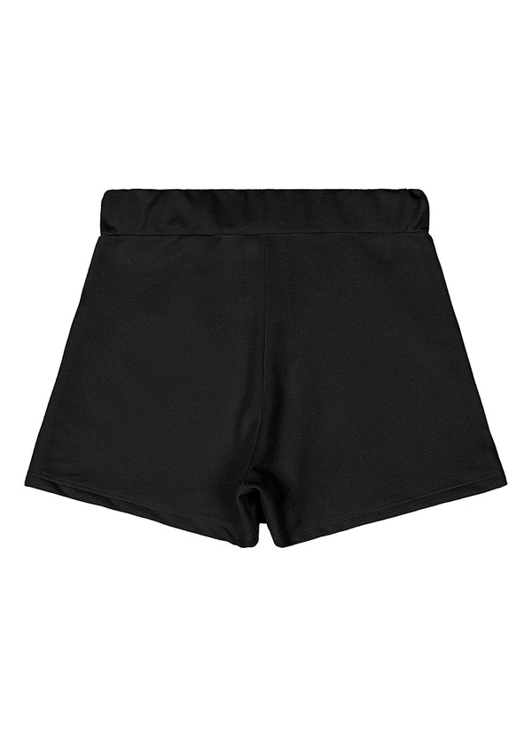 Quimby - Short-Saia Moletom Menina Preto 6