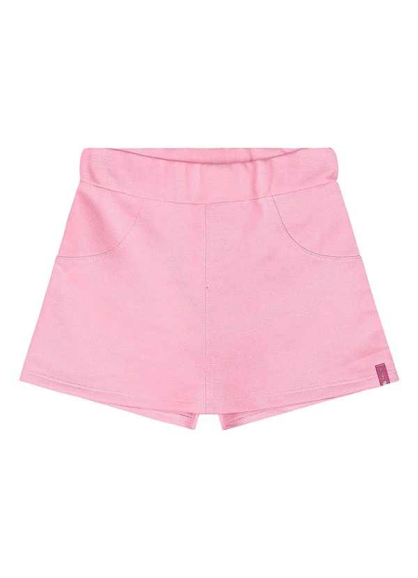 Quimby - Short-Saia Moletom Menina Rosa