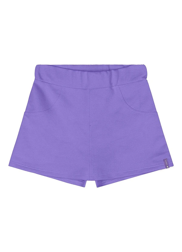 Quimby - Short-Saia Moletom Menina Roxo