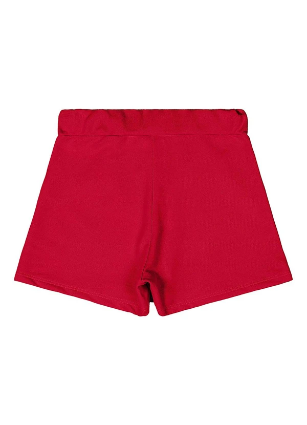 Quimby - Short-Saia Moletom Menina Vermelho 2