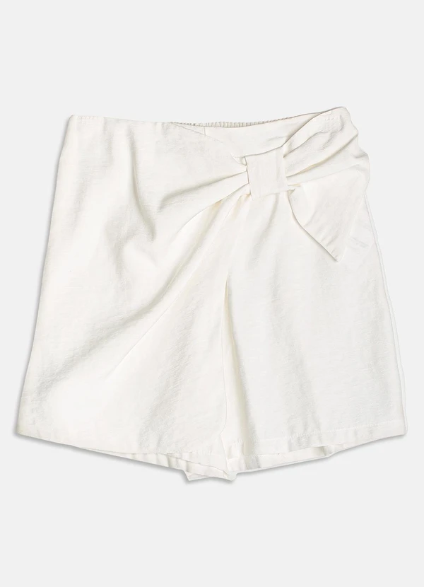 I Am - Short Saia Off White com Maxi Laço Off White 5