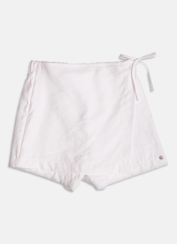 I Am - Short Saia Transpassado com Amarração Off White 3