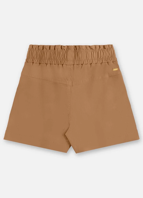 Up Baby - Short Sarja Infantil com Cinto Marrom 4
