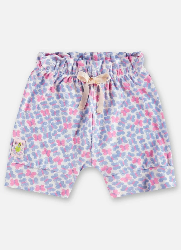 Up Baby - Short Suedine Bebê Menina Roxo 3