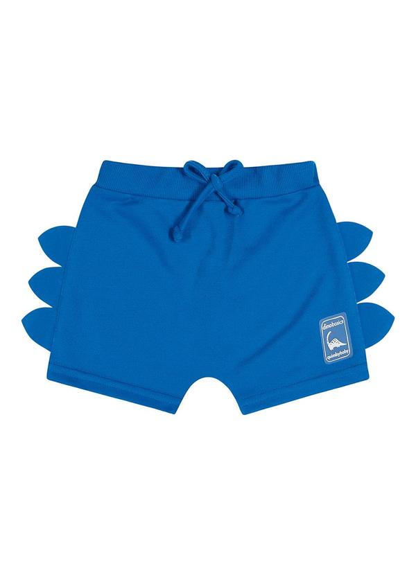 Quimby - Short Unissex Básico para Bebê Azul