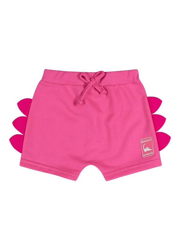 Quimby - Short Unissex Básico para Bebê Rosa