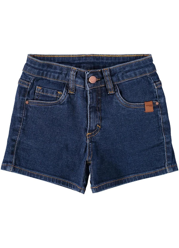 Malwee Kids - Shorts Azul Escuro Comfort Jeans Menina 4