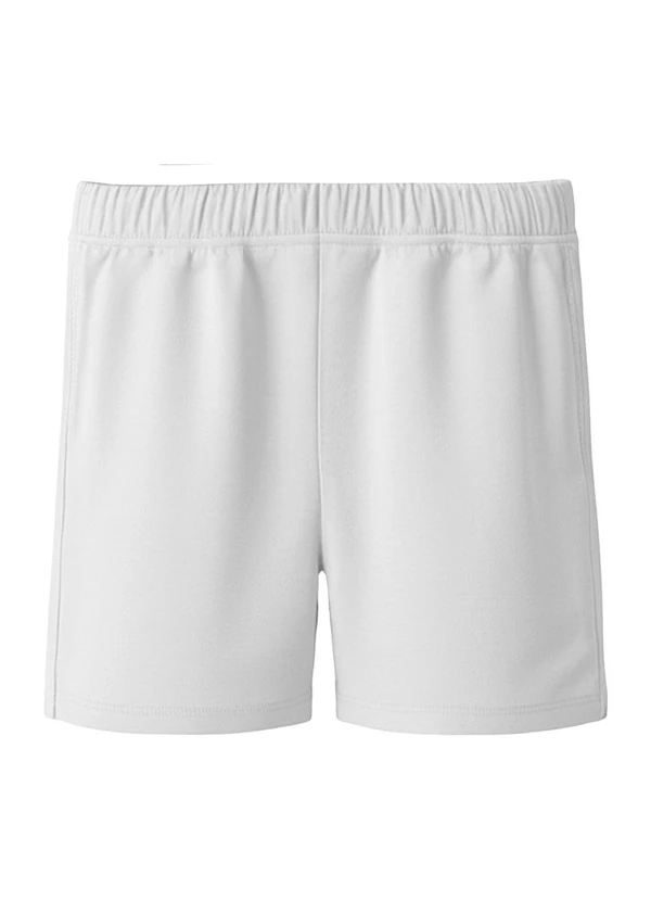 Malwee Kids - Shorts Básico em Cotton Branco